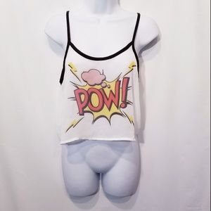 POW Comics Cropped Tank Top